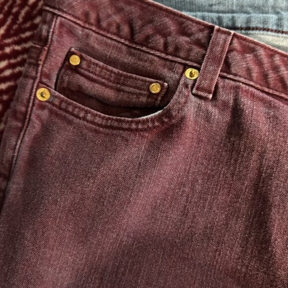 Michael Kors 10 Maroon Izzy Skinny Jeans - Picture 4 of 9